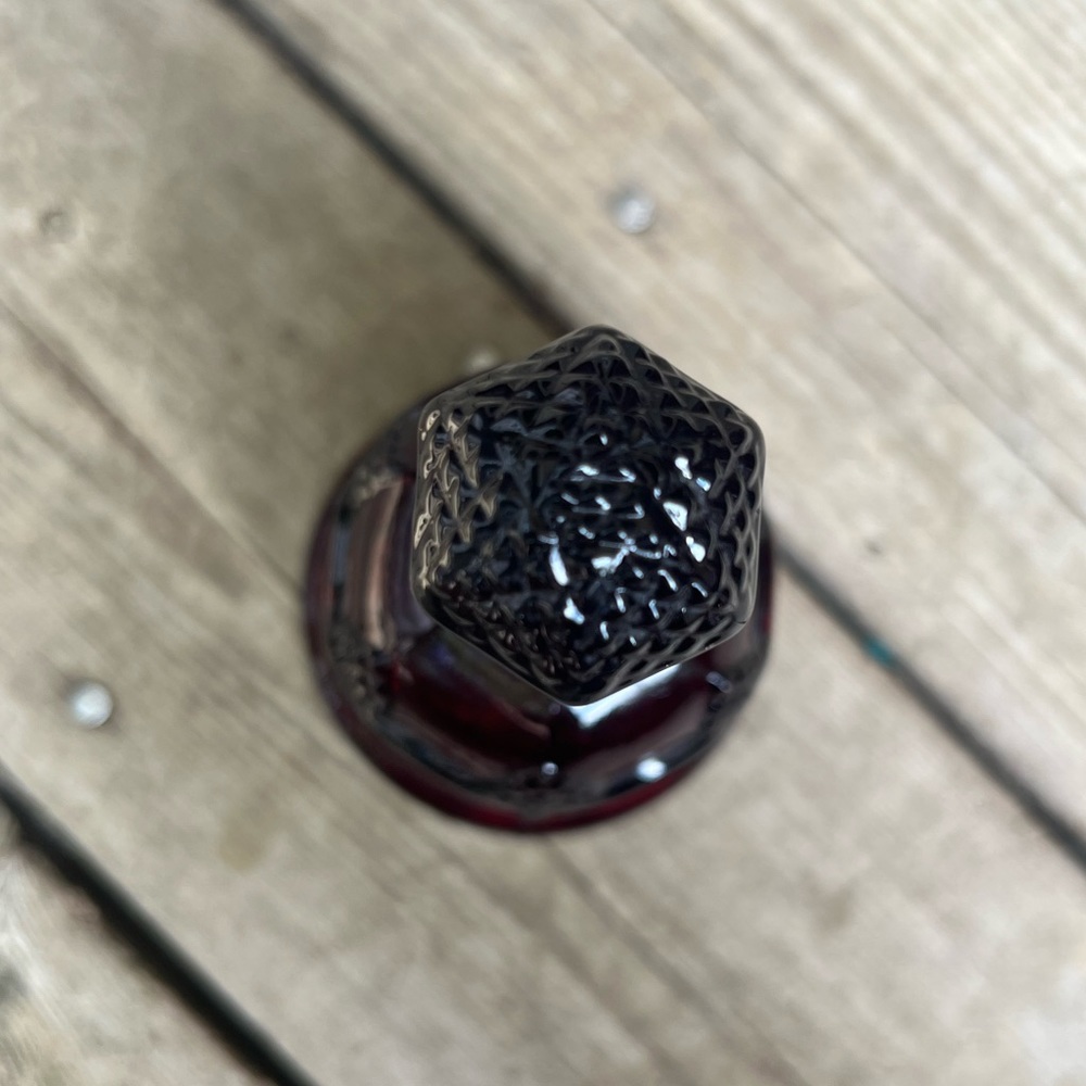 Vintage Avon Cape Cod Ruby Red Glass Bell - Picture 6 of 9